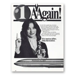 1980 American Airlines Print Ad | Domestic Travel