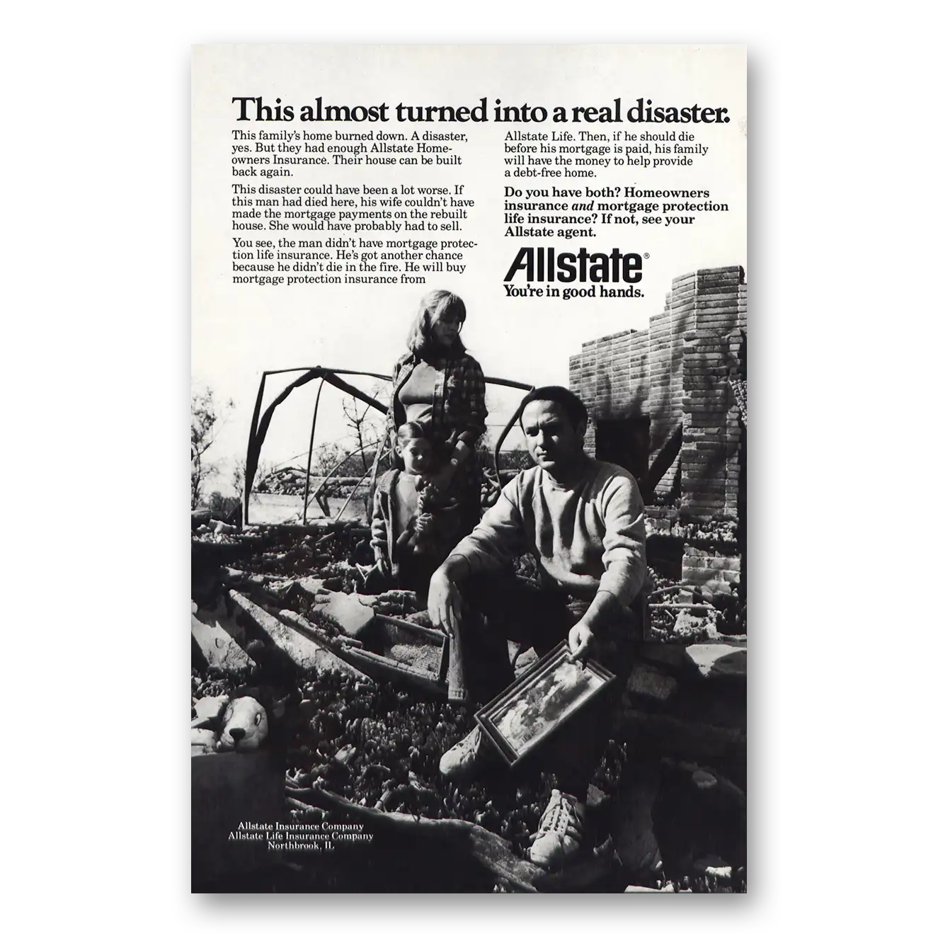 1980 Allstate Insurance Print Ad | Real Disaster