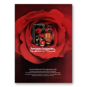 1980 Amaretto Print Ad | I Love You