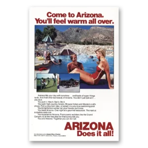 1980 Arizona Print Ad | Feel Warm