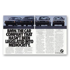 1980 BMW 3 Series Print Ad | Mediocrity