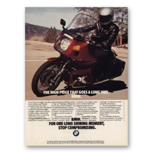 1980 BMW Motorcycles Print Ad | High Price