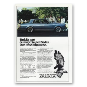 1980 Buick Century Print Ad | Little Limousine