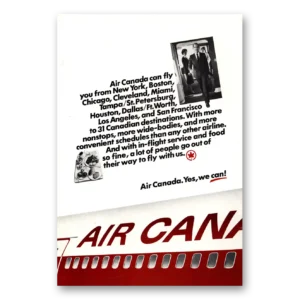 1980 TCA Air Canada Print Ad | Yes We Can