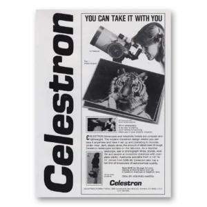 1980 Celestron Print Ad | Take It