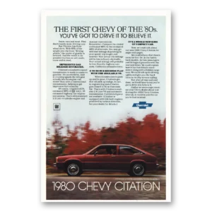 1979 Chevrolet Citation Print Ad | First Chevy