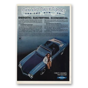 1980 Chevrolet Camaro Print Ad | Energetic Electrifying