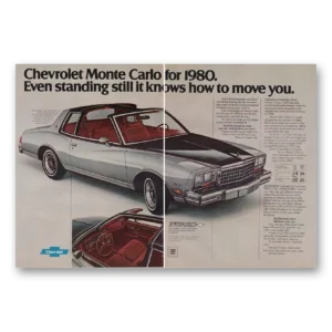 1980 Chevrolet Monte Carlo Print Ad | Standing Still
