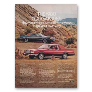 1980 Mercury Cougar Print Ad | Cougar Xr7