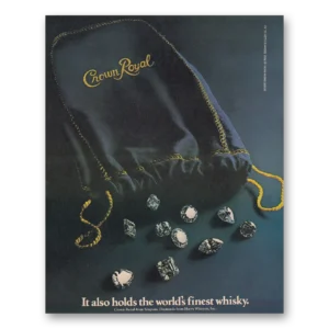 1980 Crown Royal Print Ad | Harry Winston