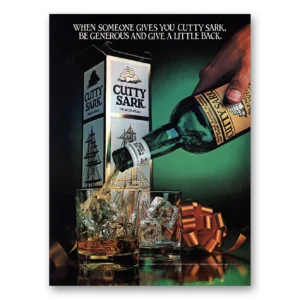 1980 Cutty Sark Print Ad | Someone Gives You