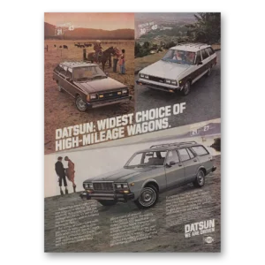 1980 Datsun Wagons Print Ad | Mileage Wagons