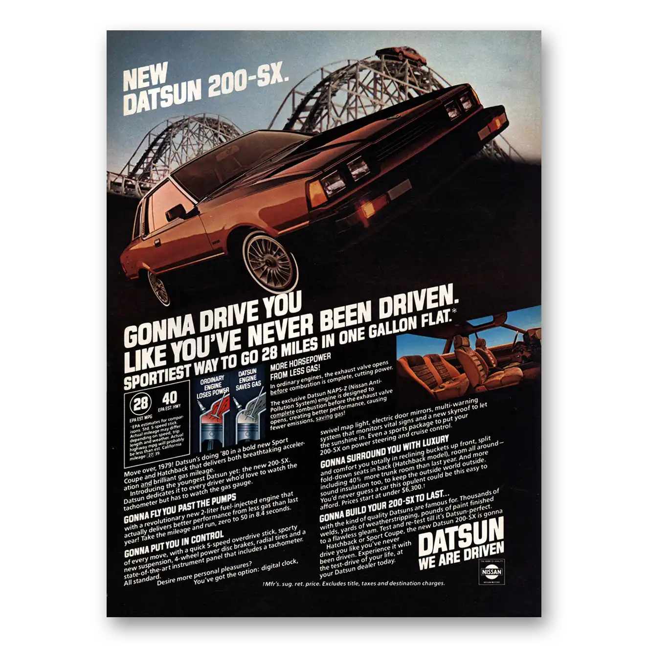 1980 Datsun 200SX Print Ad | Gonna Drive