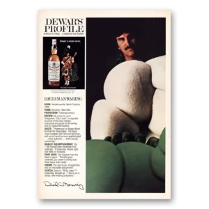 1980 Dewars White Label Print Ad | David Manwaring