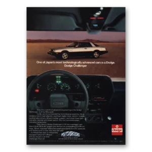 1980 Dodge Challenger Print Ad | Japans