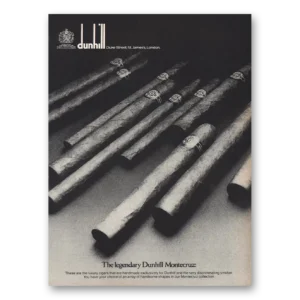 1980 Dunhhill Cigars Print Ad | Montecruz