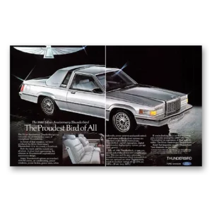 1980 Ford Thunderbird Print Ad | Silver Anniversary