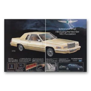 1980 Ford Thunderbird Print Ad | Spread Wings