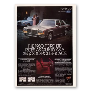 1979 Ford LTD Print Ad | Rides Quietly