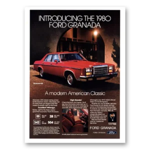 1980 Ford Granada Print Ad | American Classic