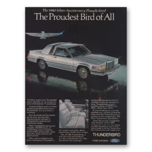 1980 Ford Thunderbird Print Ad | Proudest Bird