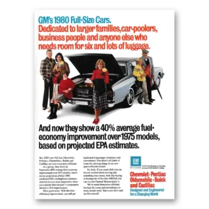 1979 General Motors Print Ad | Larger Families