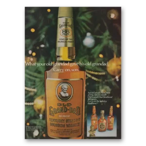 1980 Old Grand-Dad Bourbon Whiskey Print Ad | Carry On Son