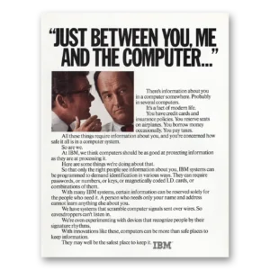 1980 IBM Computers Print Ad | Between You Me