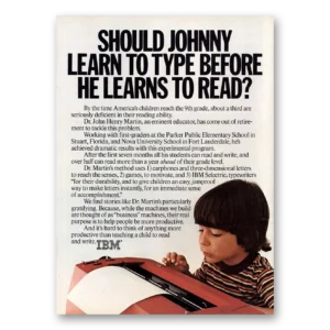 1980 IBM Print Ad | Type Before Read