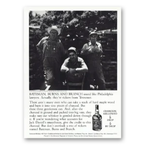 1980 Jack Daniels Print Ad | Bateman Burns