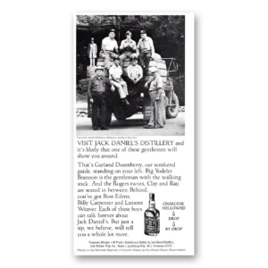 1980 Jack Daniels Print Ad | Garland Dusenberry