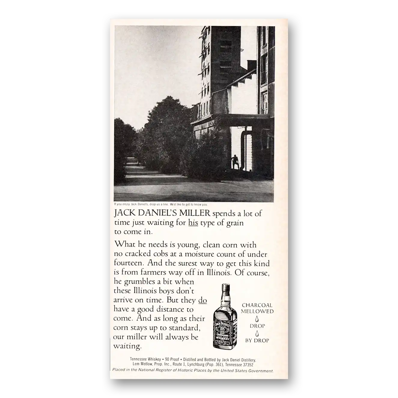 1980 Jack Daniels Print Ad | Time Just Waiting