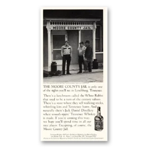 1980 Jack Daniels Print Ad | Moore County Jail