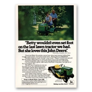1980 John Deere Mowers + Tractors Print Ad | Betty