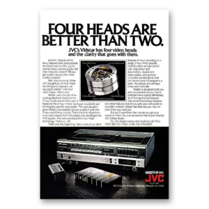 1980 JVC Vidstar Print Ad | Four Heads