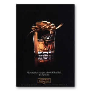 1980 Johnnie Walker Black Label Print Ad | How You Give