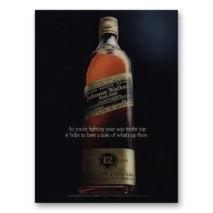 1980 Johnnie Walker Black Label Print Ad | Way To Top