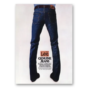1980 Lee Jeans Print Ad | Genuine Jeans
