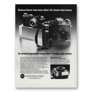 1980 Leica Cameras Print Ad | Other 35