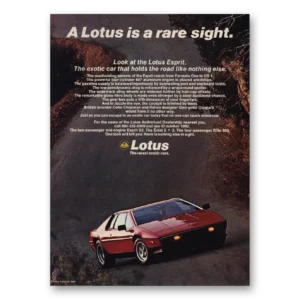 1980 Lotus Cars Print Ad | Rare Sight
