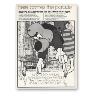 1980 Macys Print Ad | Thanksgiving Parade