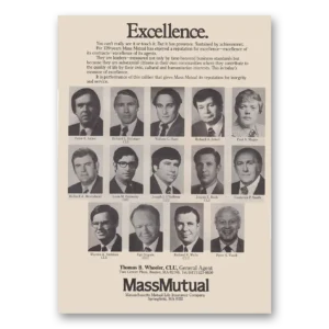1980 Massachusetts Mutual Print Ad | Excellence