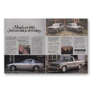 1980 Mazda Print Ad | Just One Look