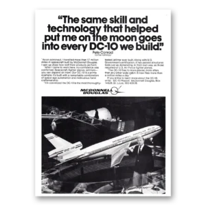 1980 McDonnell Douglas DC10 Print Ad | Pete Conrad