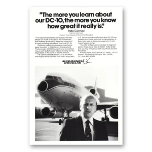 1980 McDonnell Douglas DC10 Print Ad | Pete Conrad