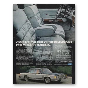 1979 Mercury Marquis Print Ad | Come Feel