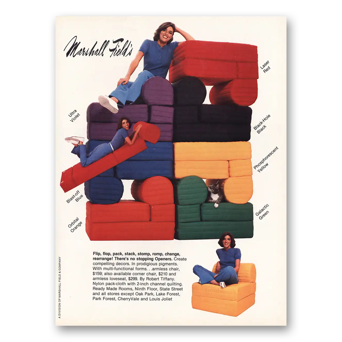 1980 Robert Tiffany Furniture Print Ad | Flip Flop
