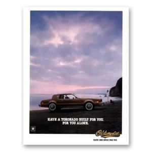 1980 Oldsmobile Toronado Print Ad | Built For You