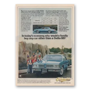 1980 Oldsmobile Delta 88 Print Ad | Economy Zoo