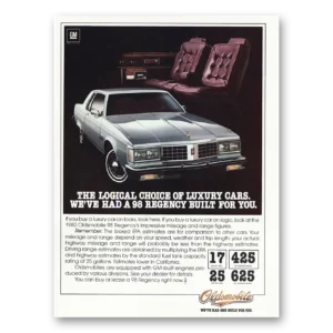 1979 Oldsmobile Regency Print Ad | Logical Choice